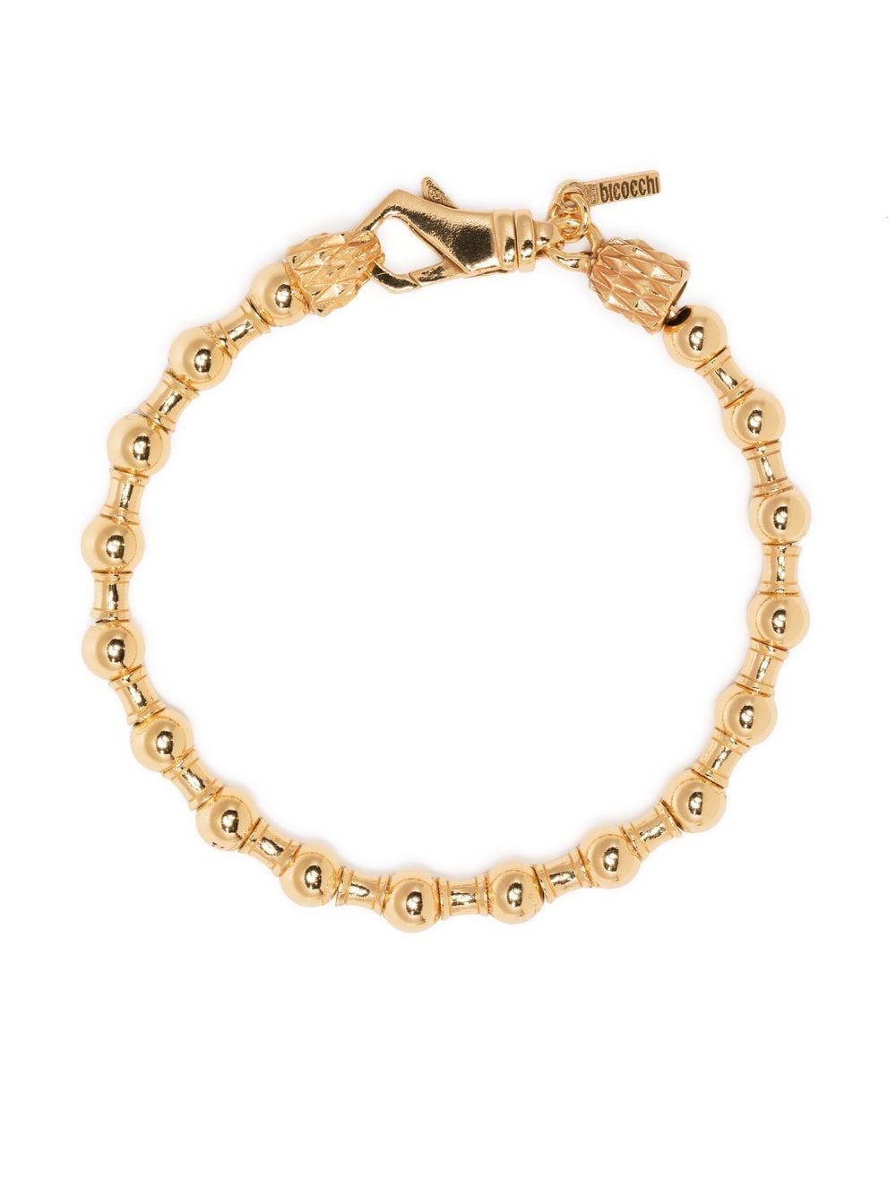Emanuele Bicocchi beaded chain-link bracelet - Gold von Emanuele Bicocchi