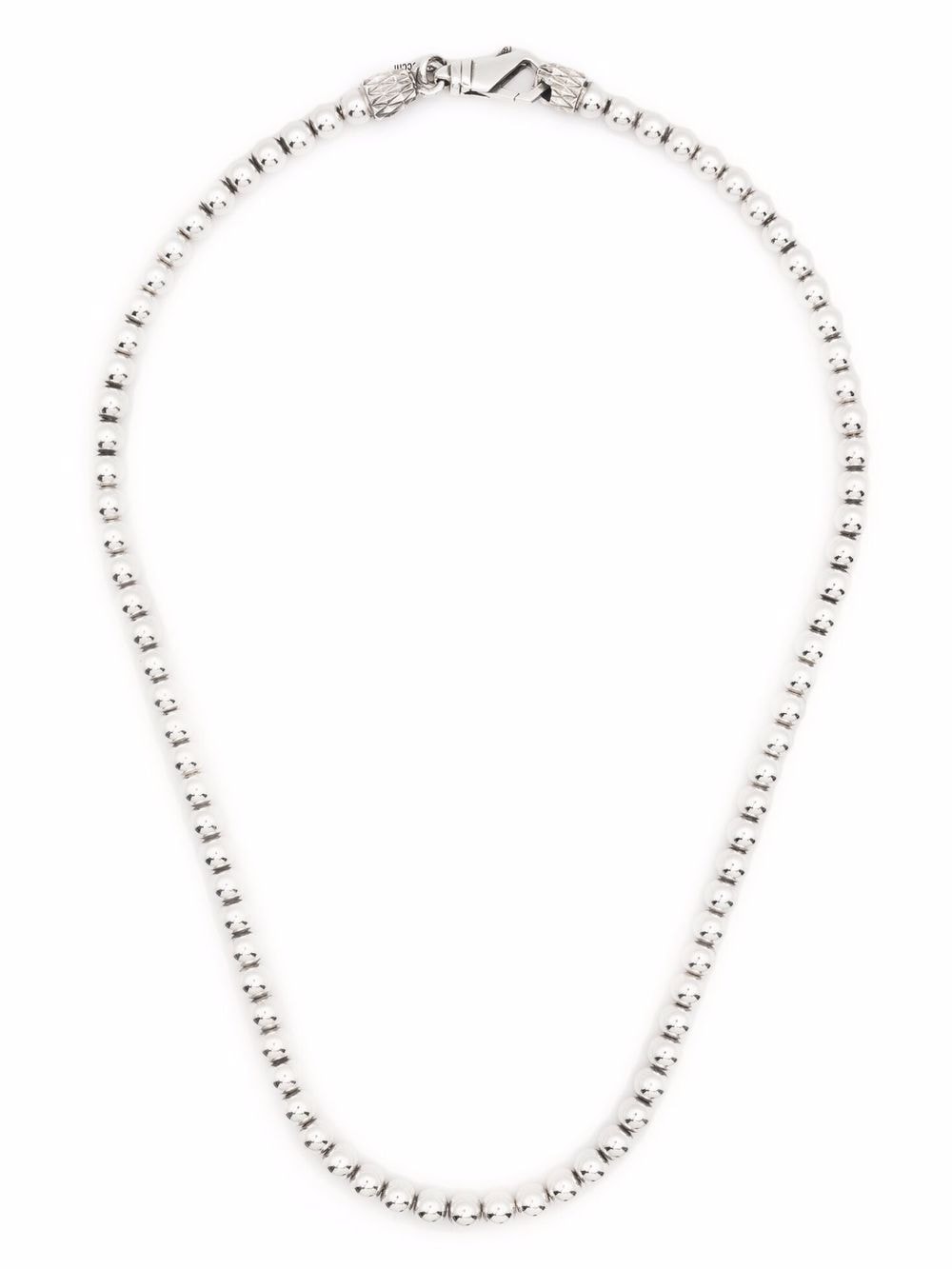 Emanuele Bicocchi beaded chain necklace - Silver von Emanuele Bicocchi