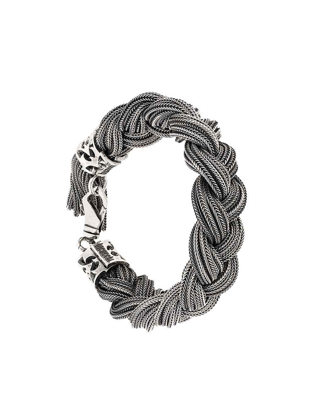 Emanuele Bicocchi braided bracelet - Metallic von Emanuele Bicocchi