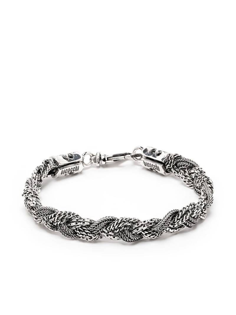 Emanuele Bicocchi braided bracelet - Silver von Emanuele Bicocchi