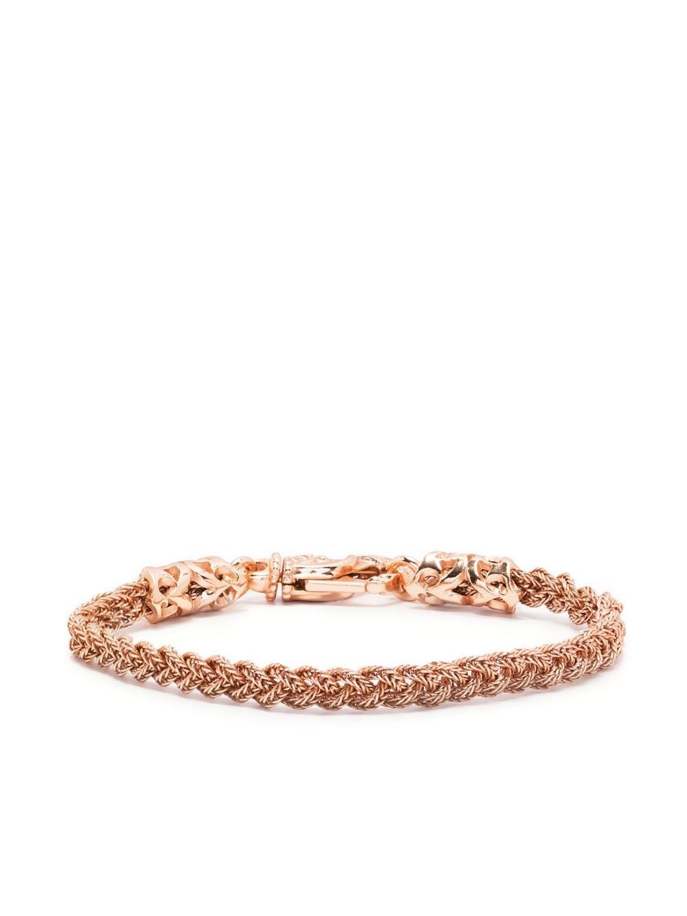 Emanuele Bicocchi braided chain-link bracelet - Pink von Emanuele Bicocchi