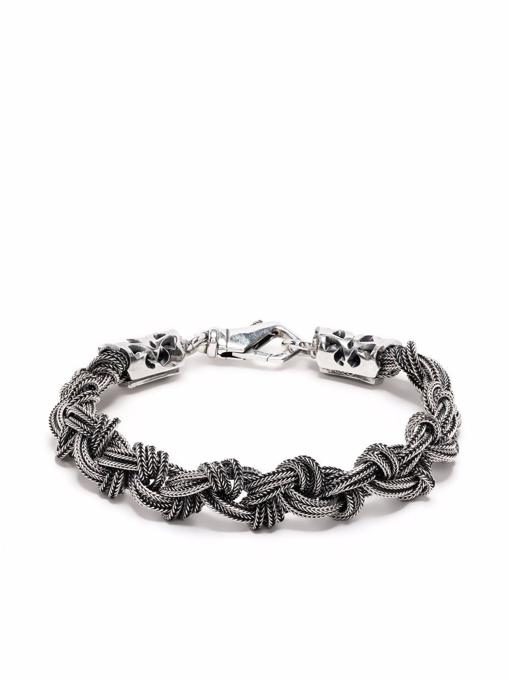 Emanuele Bicocchi braided knot bracelet - Silver von Emanuele Bicocchi