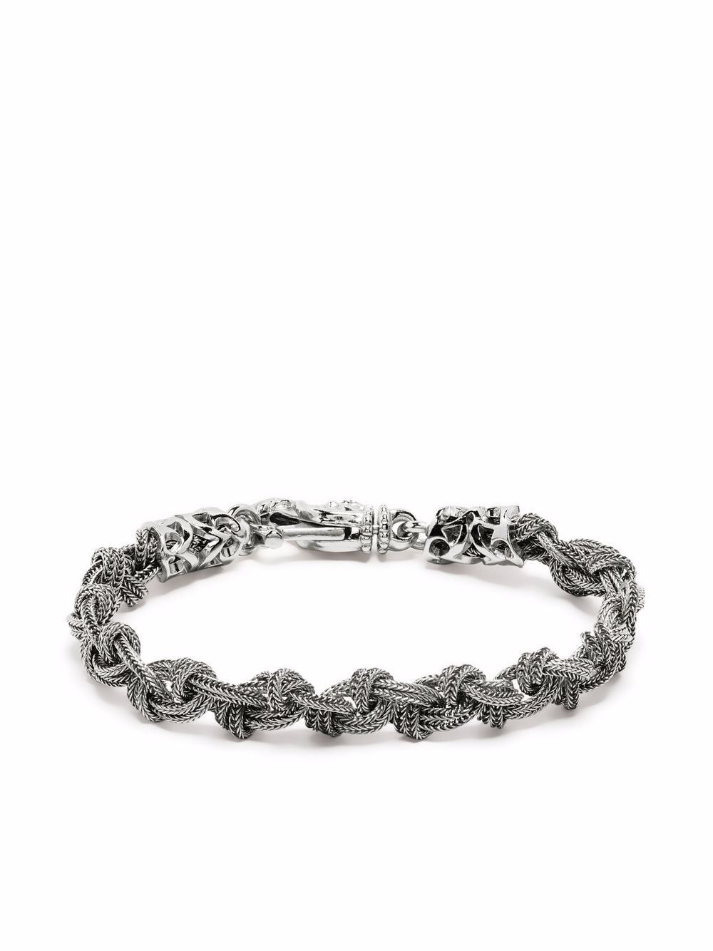 Emanuele Bicocchi braided knot bracelet - Silver von Emanuele Bicocchi