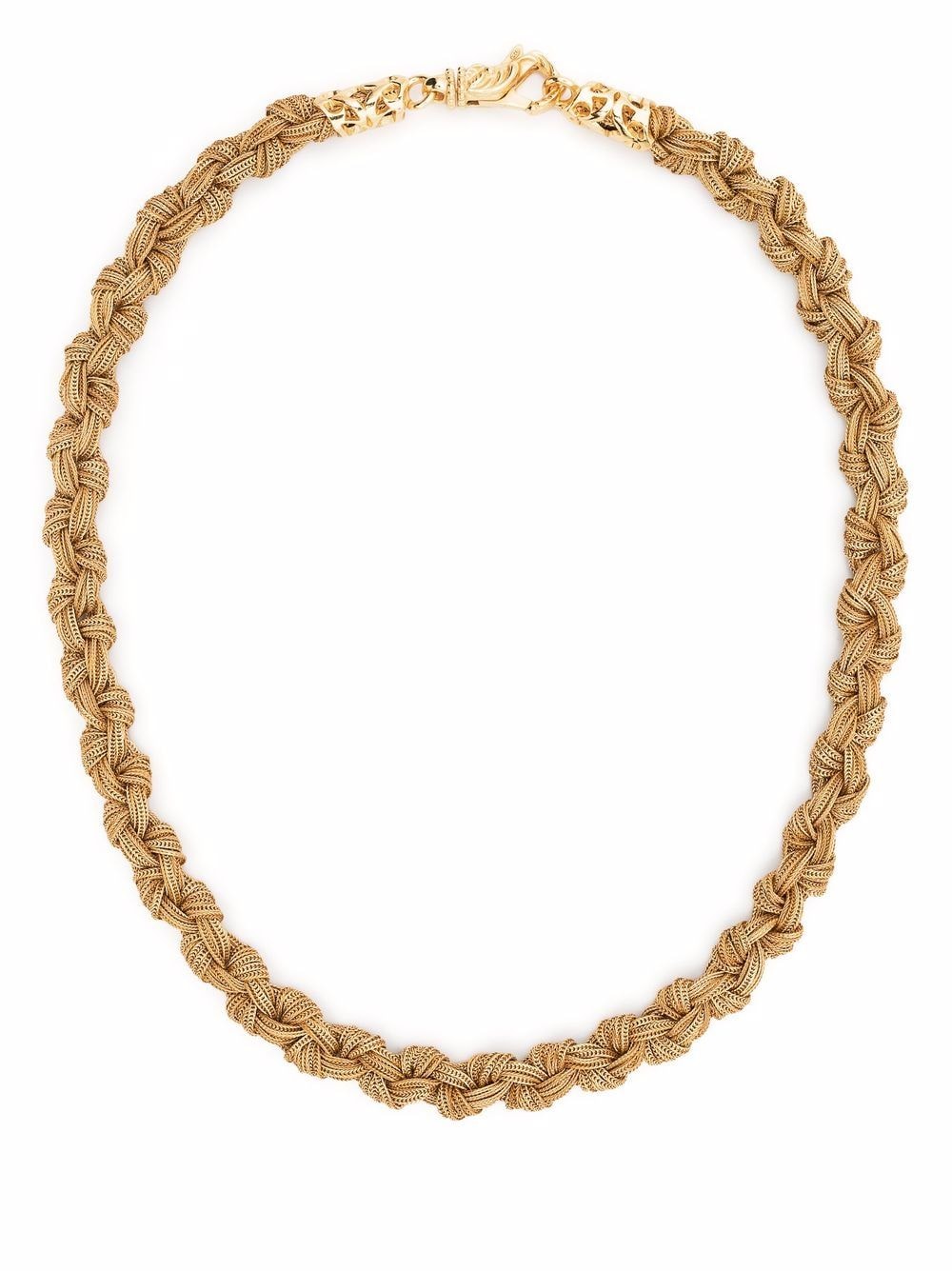 Emanuele Bicocchi braided knot necklace - Gold von Emanuele Bicocchi