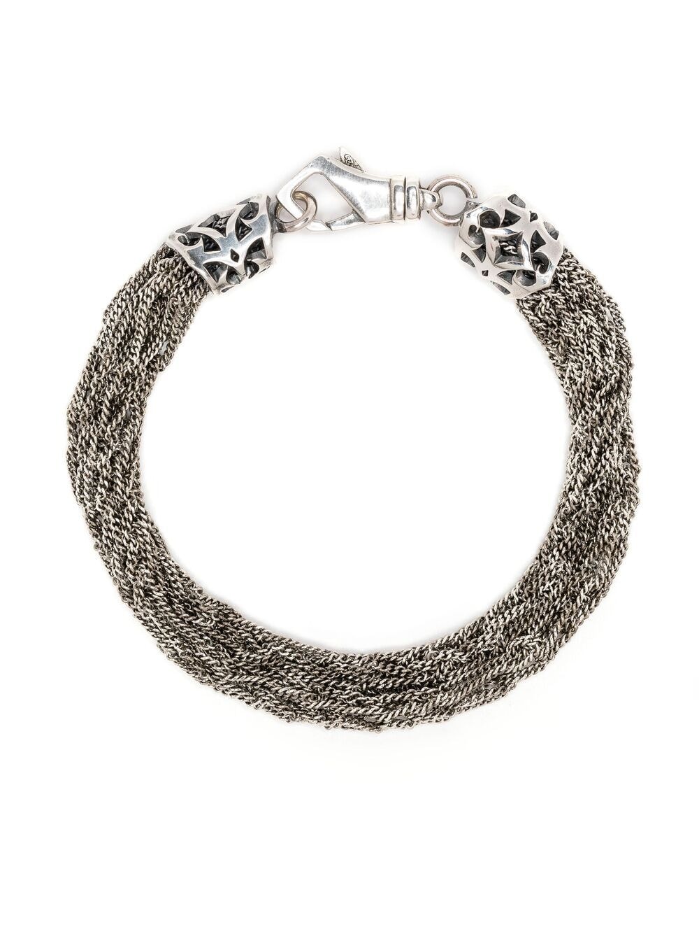 Emanuele Bicocchi crocheted chain bracelet - Silver von Emanuele Bicocchi