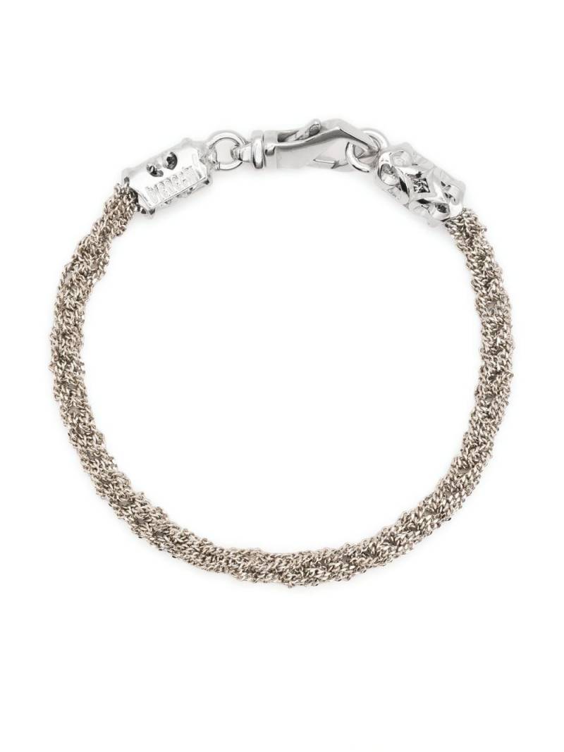 Emanuele Bicocchi crocheted wraparound bracelet - Silver von Emanuele Bicocchi