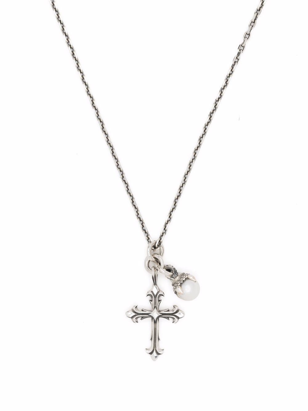 Emanuele Bicocchi cross-charm necklace - Silver von Emanuele Bicocchi