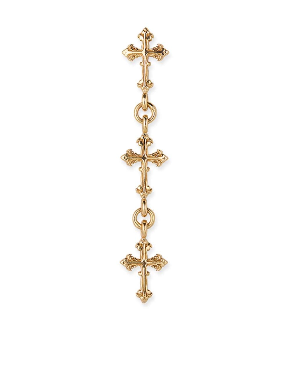 Emanuele Bicocchi cross-pendant single earring - Gold von Emanuele Bicocchi