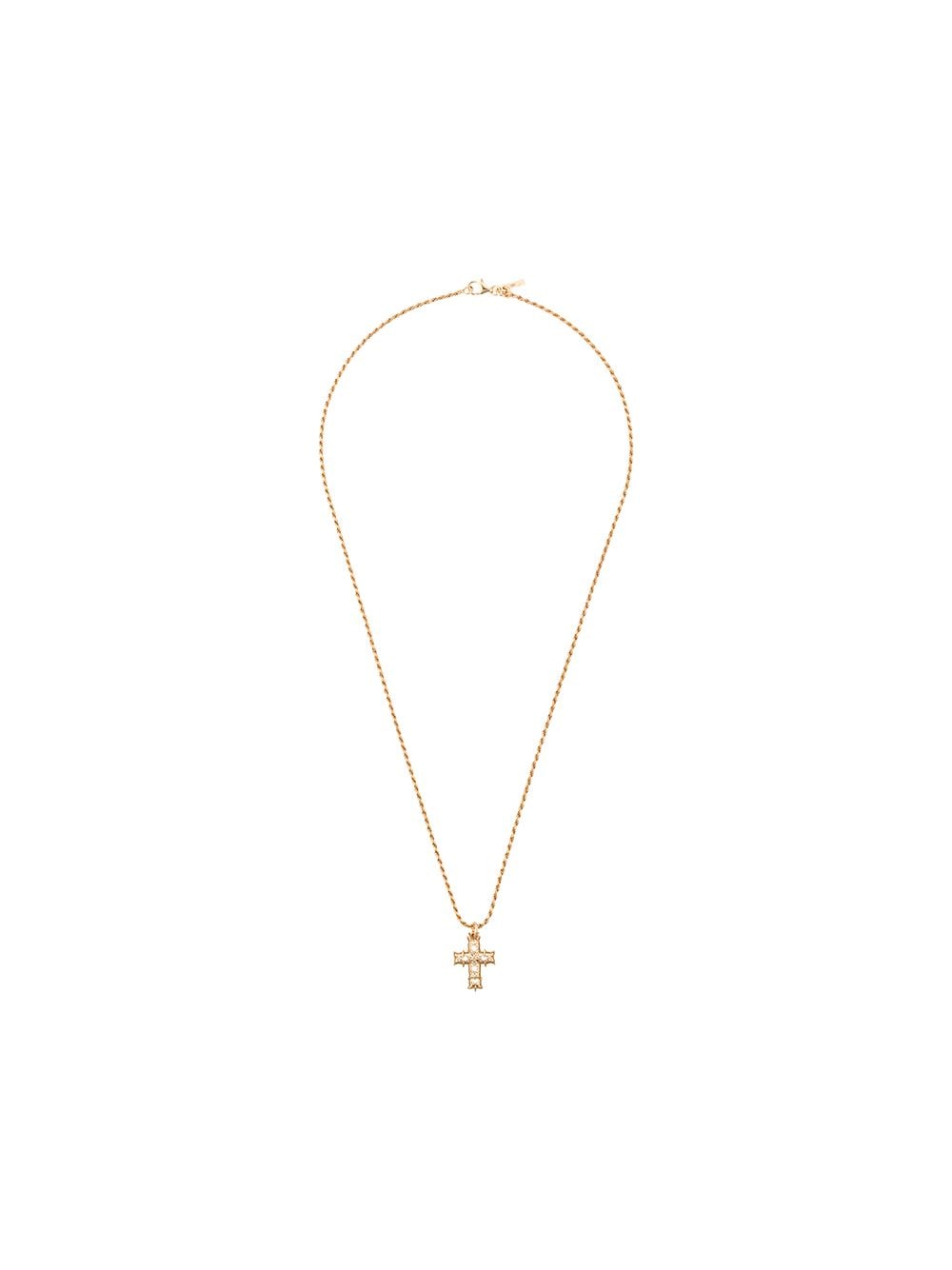 Emanuele Bicocchi engraved cross necklace - Gold von Emanuele Bicocchi