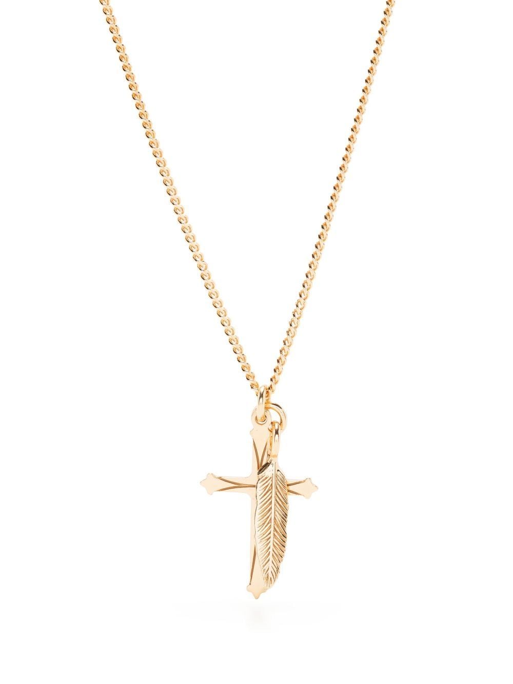 Emanuele Bicocchi feather-pendant necklace - Gold von Emanuele Bicocchi