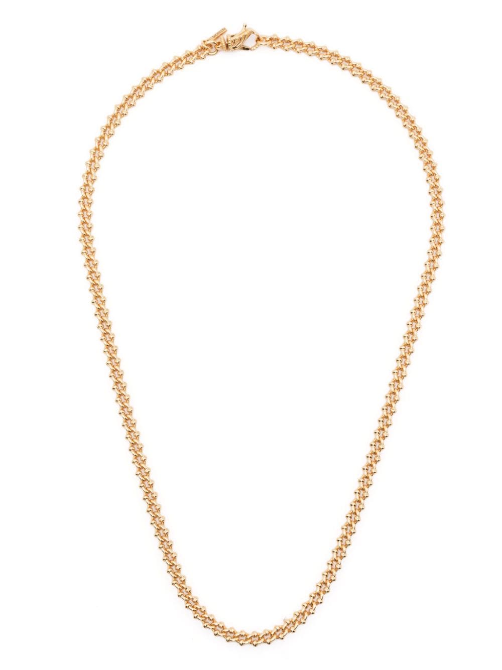 Emanuele Bicocchi knot-detail gold-plated chain necklace von Emanuele Bicocchi
