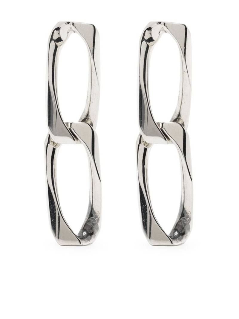 Emanuele Bicocchi large chain earrings - Silver von Emanuele Bicocchi