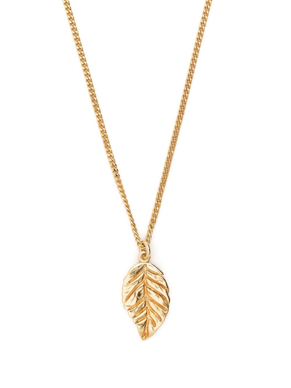 Emanuele Bicocchi leaf pendant necklace - Gold von Emanuele Bicocchi