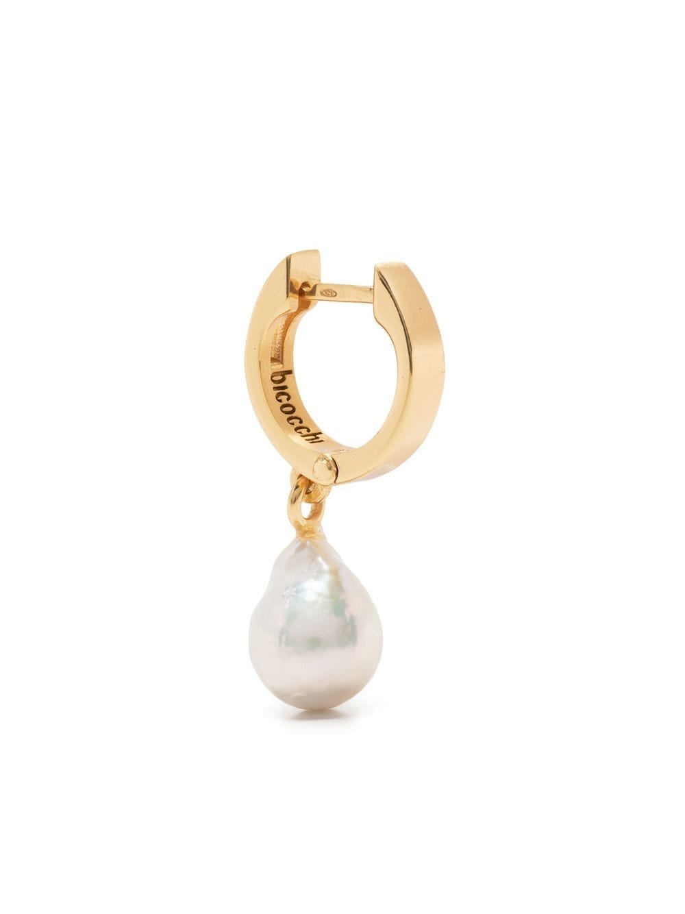 Emanuele Bicocchi pearl hoop earring - Gold von Emanuele Bicocchi