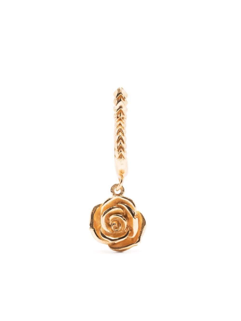 Emanuele Bicocchi rose charm single earring - Gold von Emanuele Bicocchi