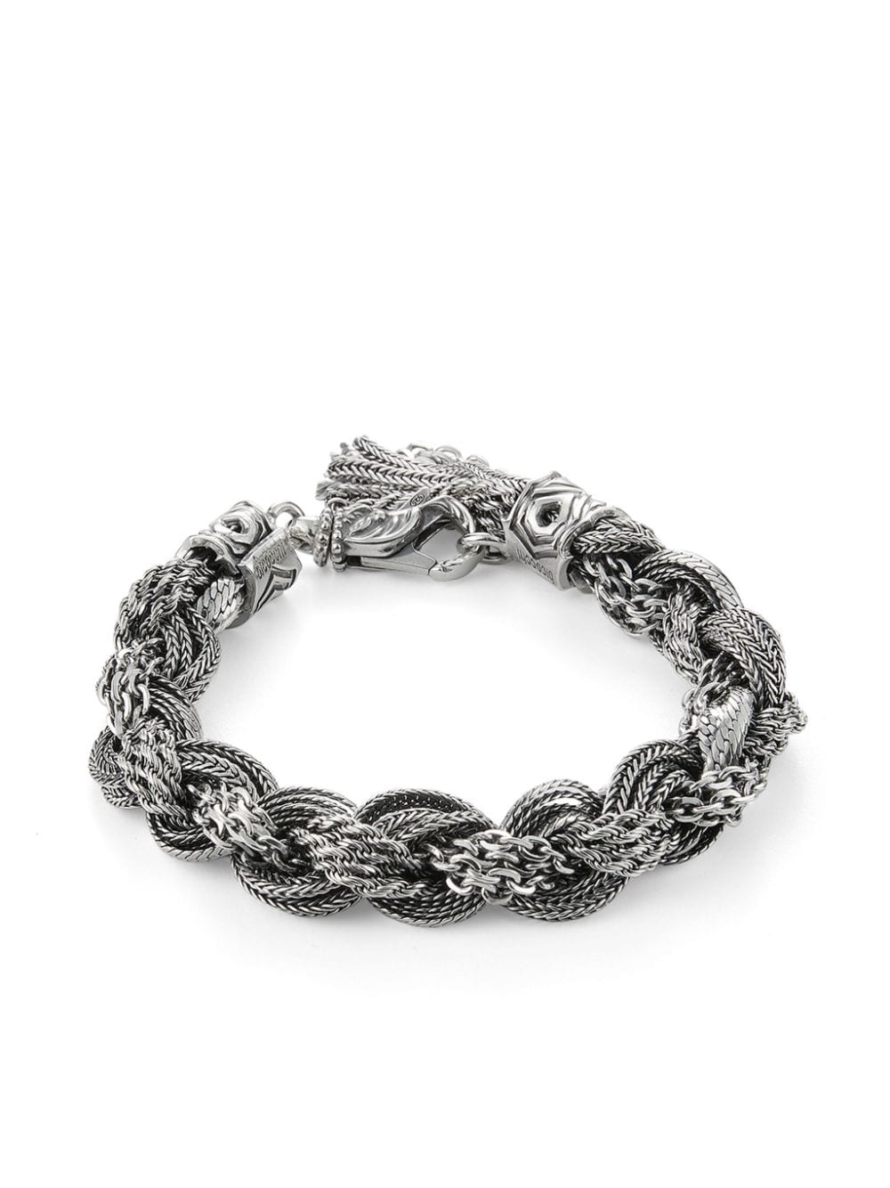 Emanuele Bicocchi round braid bracelet - Silver von Emanuele Bicocchi