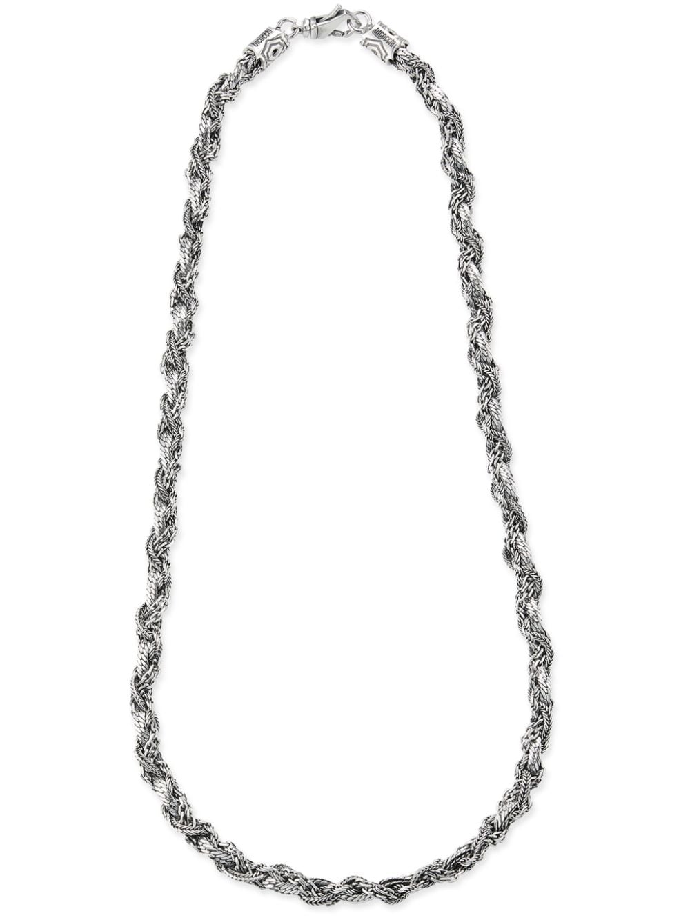 Emanuele Bicocchi round braid necklace - Silver von Emanuele Bicocchi