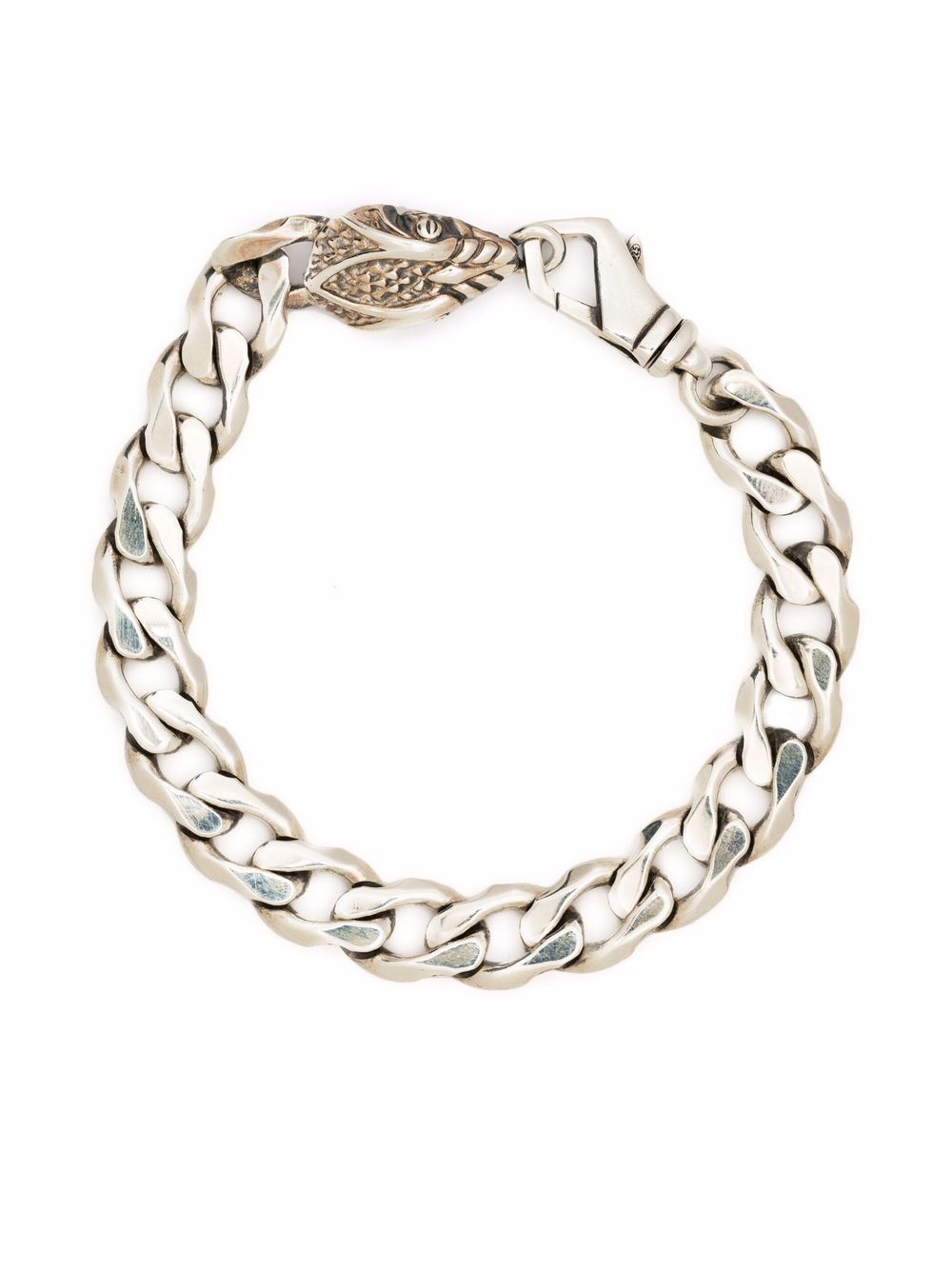 Emanuele Bicocchi serpent chain-link bracelet - Silver von Emanuele Bicocchi