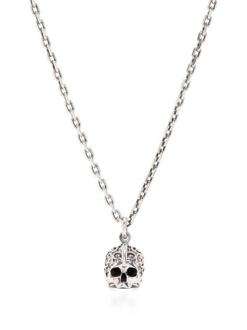 Emanuele Bicocchi skull pendant necklace - Silver von Emanuele Bicocchi