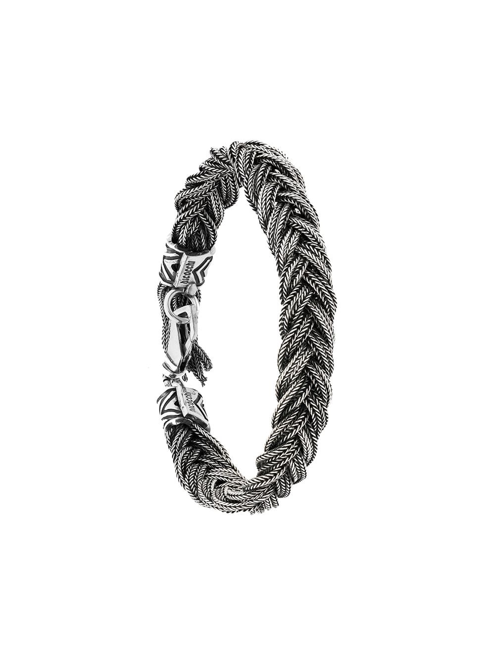 Emanuele Bicocchi woven chain bracelet - Metallic von Emanuele Bicocchi
