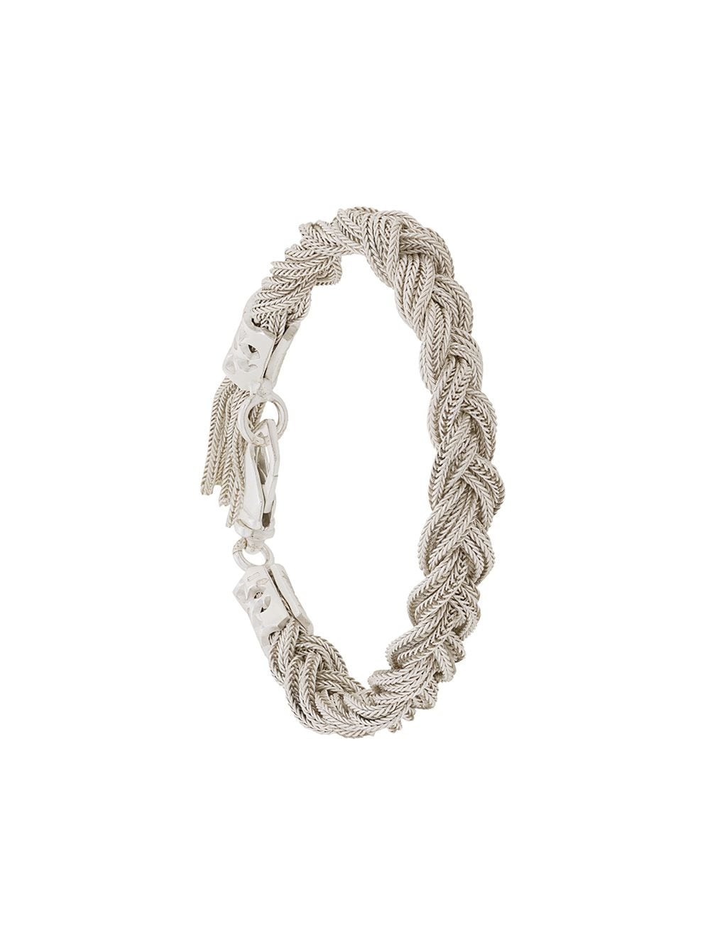 Emanuele Bicocchi woven chain-link bracelet - Silver von Emanuele Bicocchi