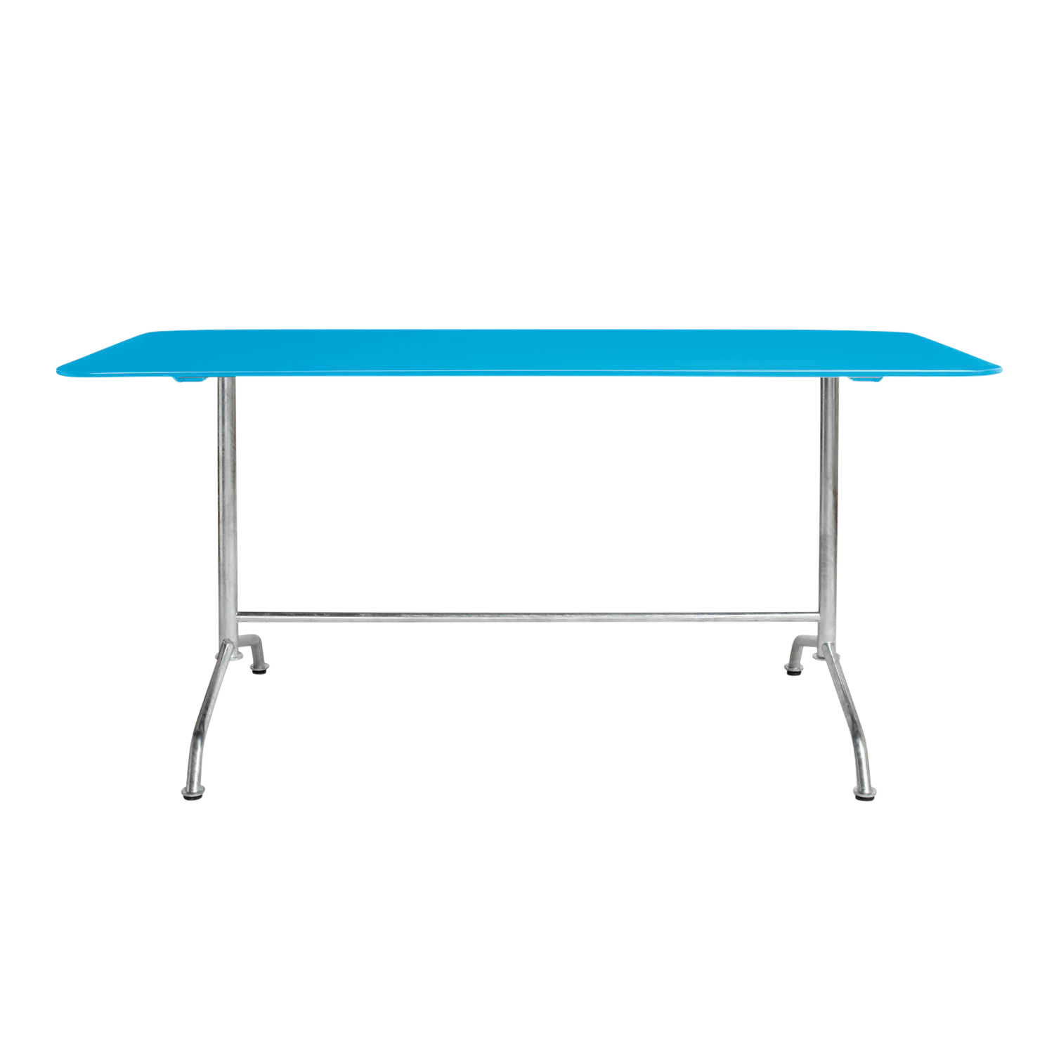 Haefeli Gartentisch, Farbe graublau ral 5008, Grösse ø 90 cm von Embru