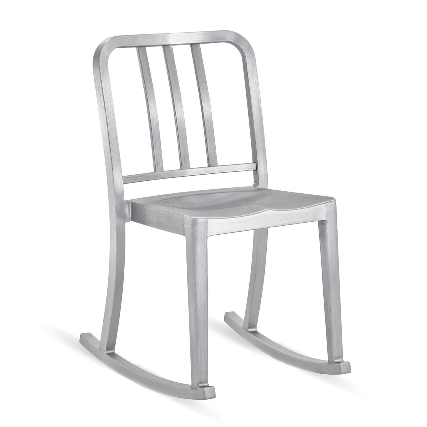 Heritage Rocking Chair Schaukelstuhl, Ausführung aluminium, gebürstet von Emeco