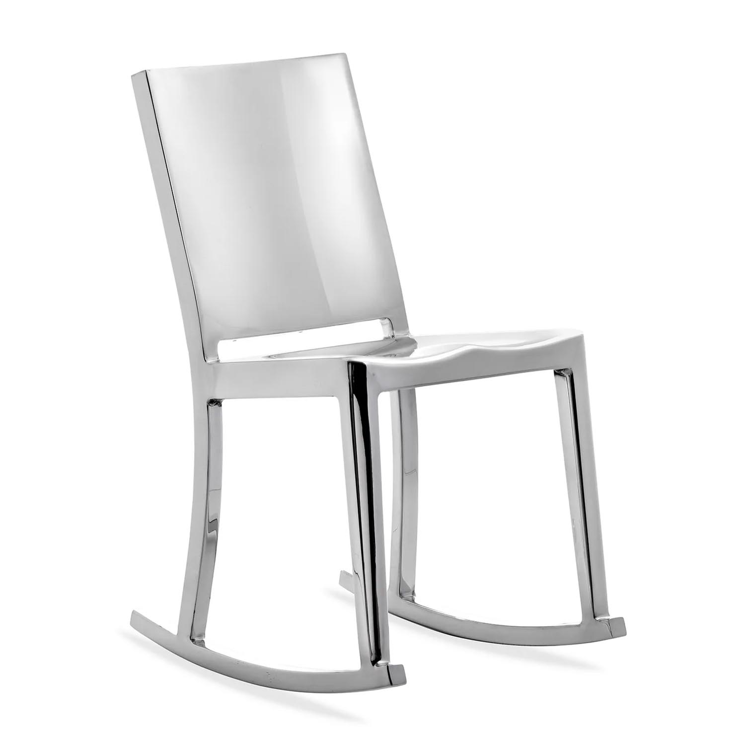 Hudson Rocking Chair Schaukelstuhl, Ausführung aluminium, poliert von Emeco