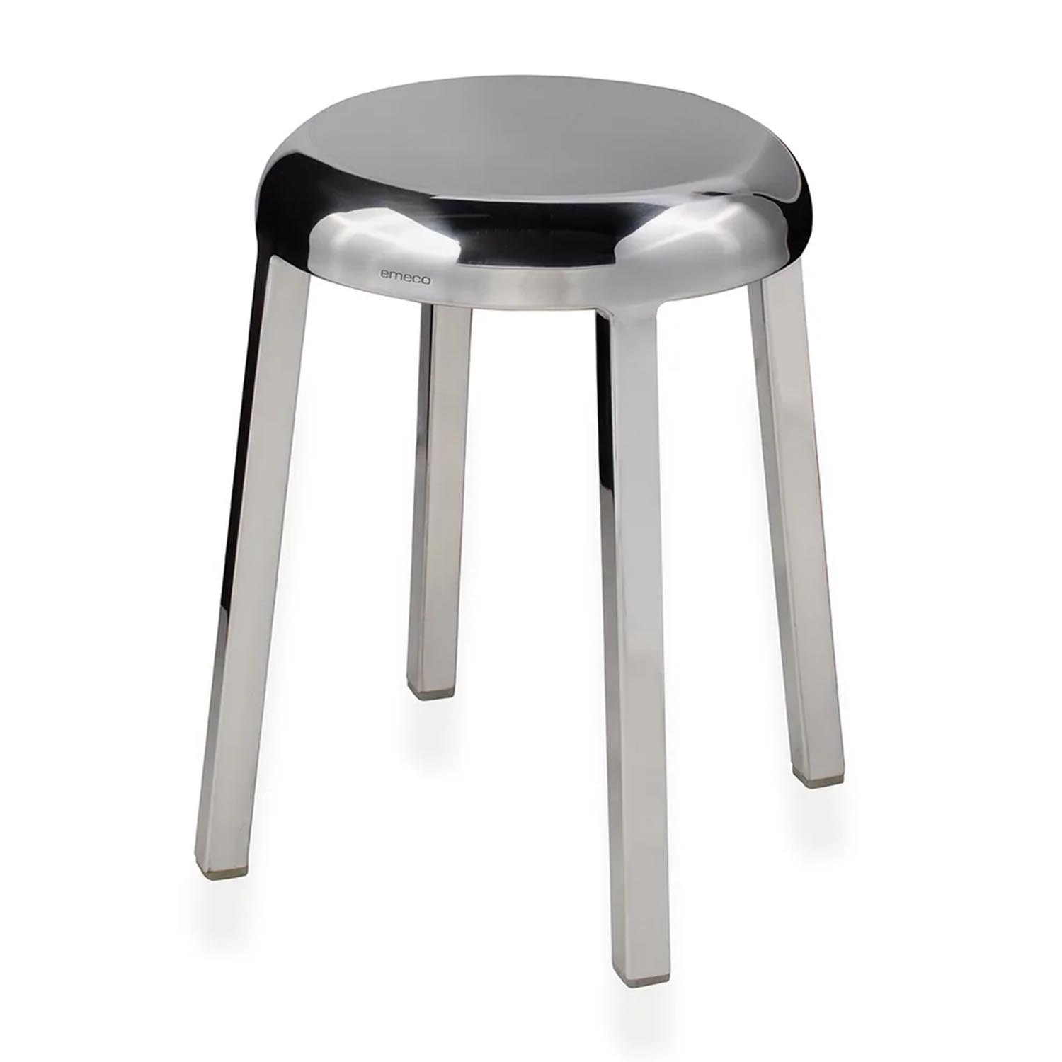 ZA Small Stool Hocker, Ausführung aluminium, poliert von Emeco