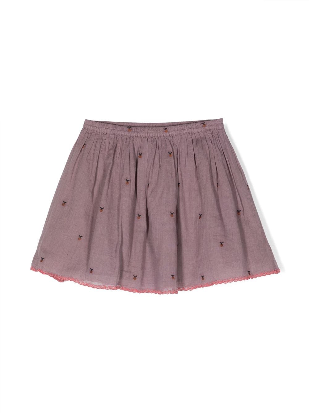 Emile Et Ida embroidered A-line skirt - Purple von Emile Et Ida