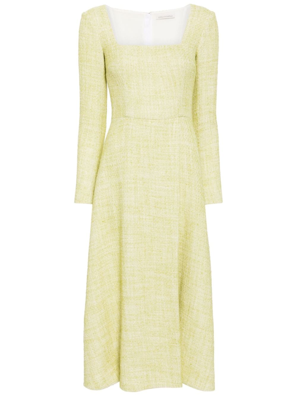 Emilia Wickstead Fara tweed midi dress - Green von Emilia Wickstead