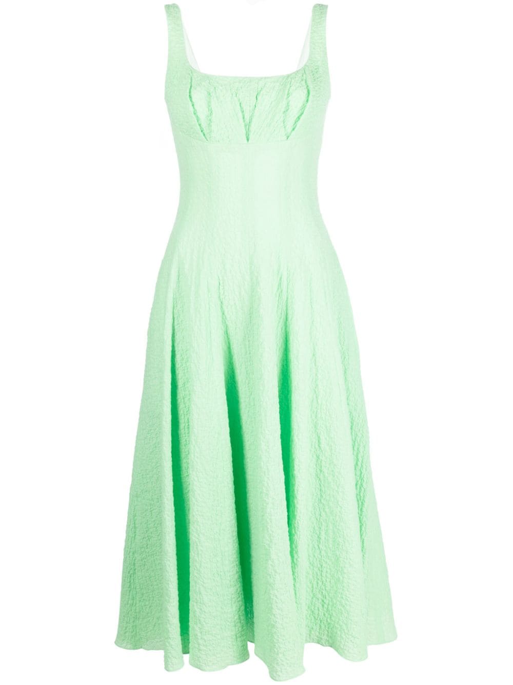 Emilia Wickstead cloqué-effect sleeveless dress - Green von Emilia Wickstead
