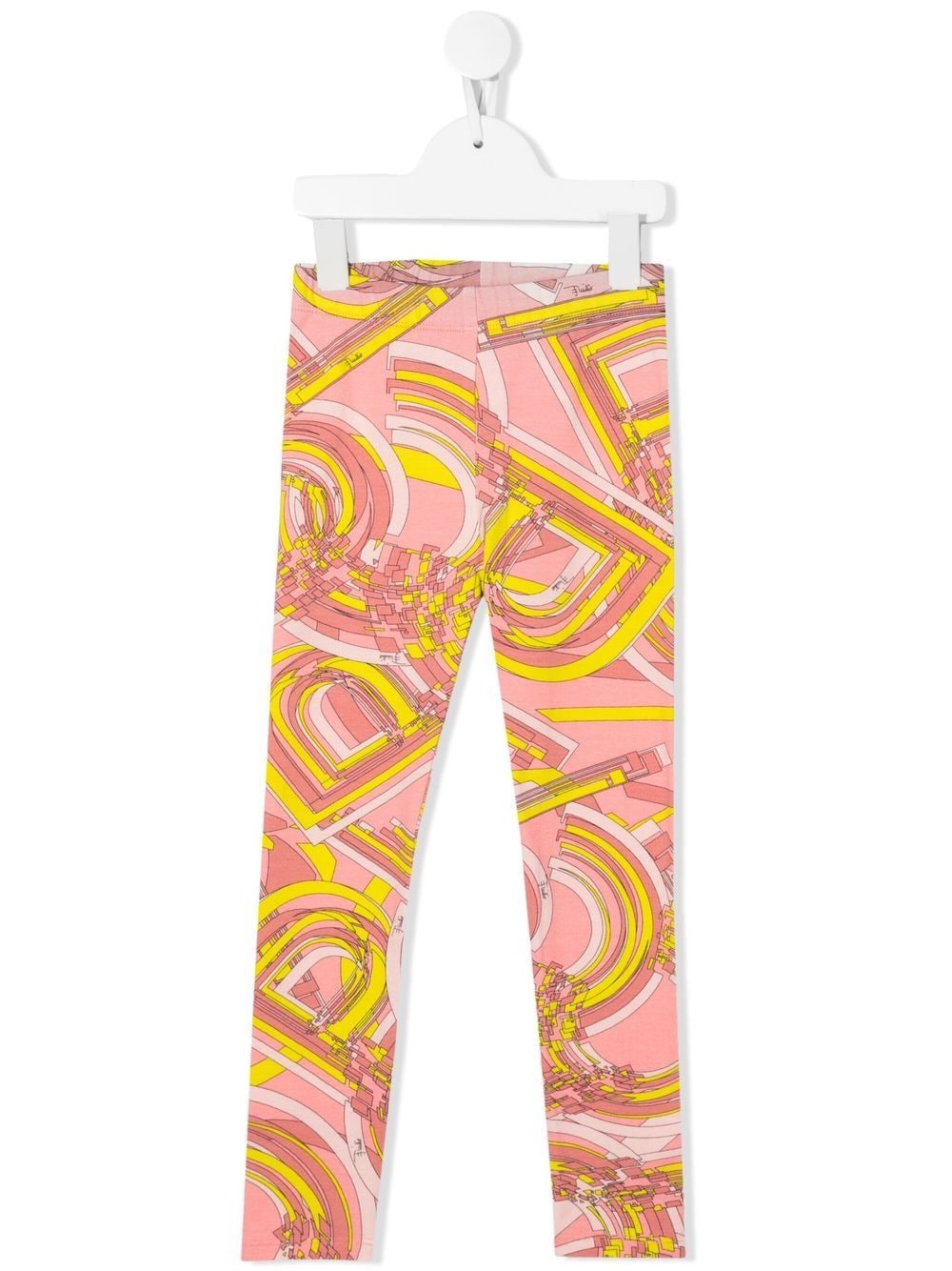 PUCCI Junior abstract-print stretch-cotton leggings - Pink von PUCCI Junior