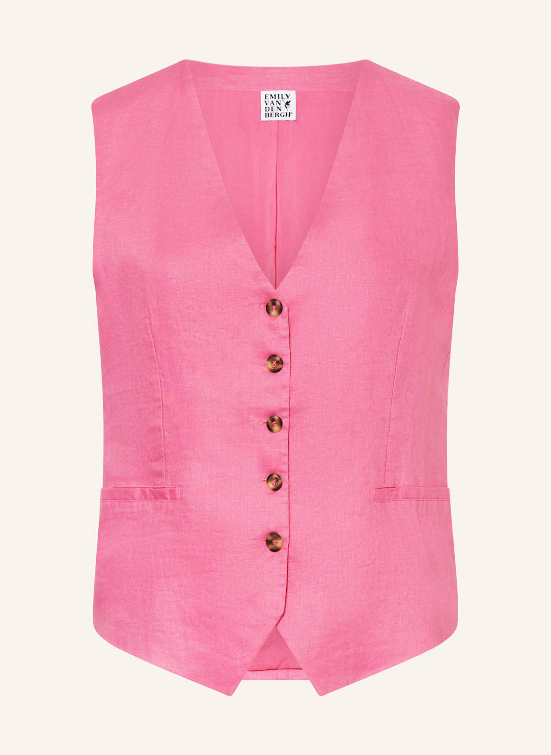 Emily Van Den Bergh Blazerweste Aus Leinen rosa Emily Van Den Bergh Blazerweste Aus Leinen rosa von Emily VAN DEN BERGH