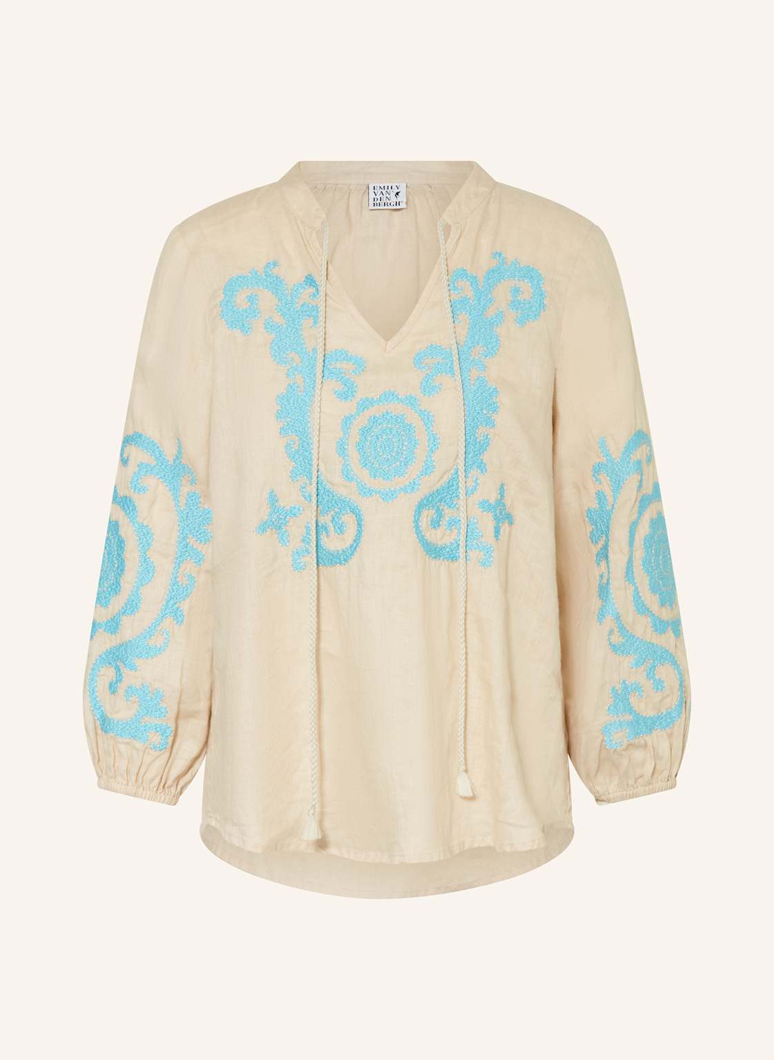 Emily Van Den Bergh Blusenshirt Aus Leinen Mit 3/4-Arm beige Emily Van Den Bergh Blusenshirt Aus Leinen Mit 3/4-Arm beige von Emily VAN DEN BERGH