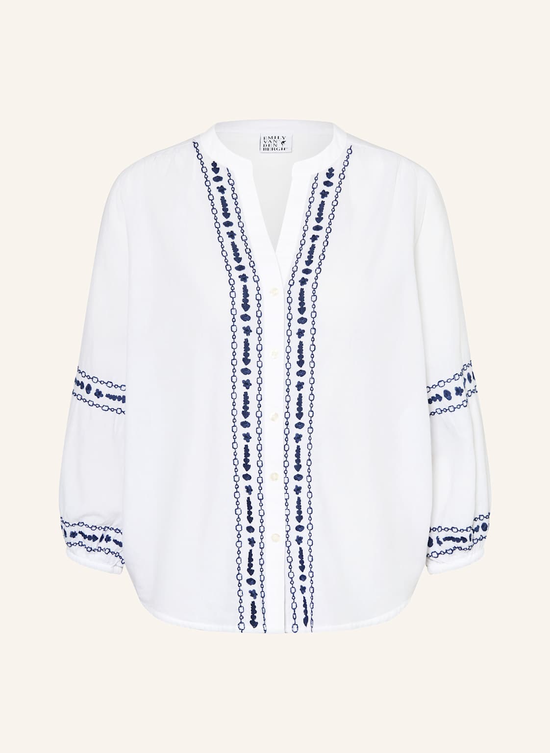 Emily Van Den Bergh Hemdbluse Mit 3/4-Arm weiss Emily Van Den Bergh Hemdbluse Mit 3/4-Arm weiss von Emily VAN DEN BERGH