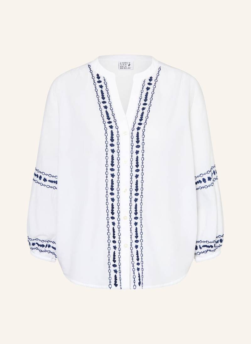 Emily Van Den Bergh Hemdbluse Mit 3/4-Arm weiss von Emily VAN DEN BERGH