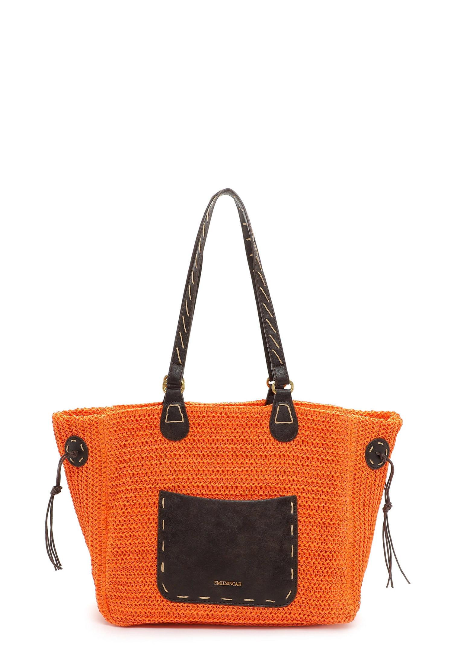 Shopper E&n Birgit Damen Orange ONE SIZE von Emily & Noah