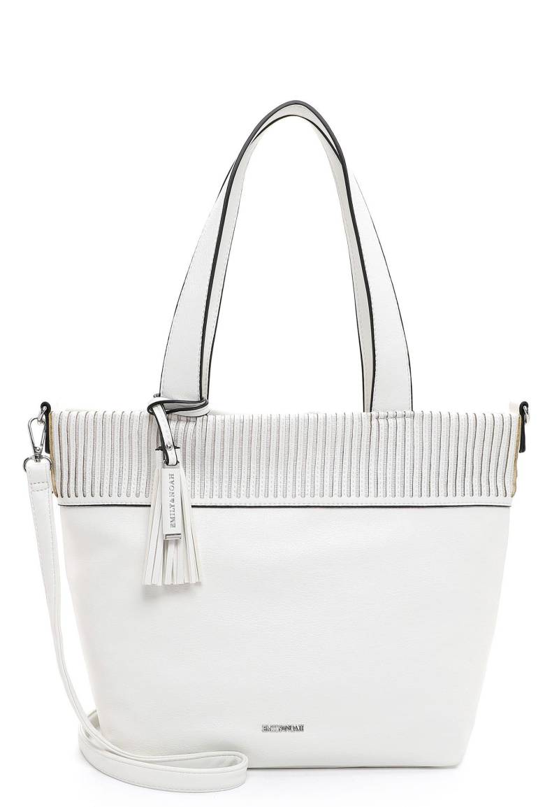 Shopper E&n Brigitte Damen Weiss ONE SIZE von Emily & Noah