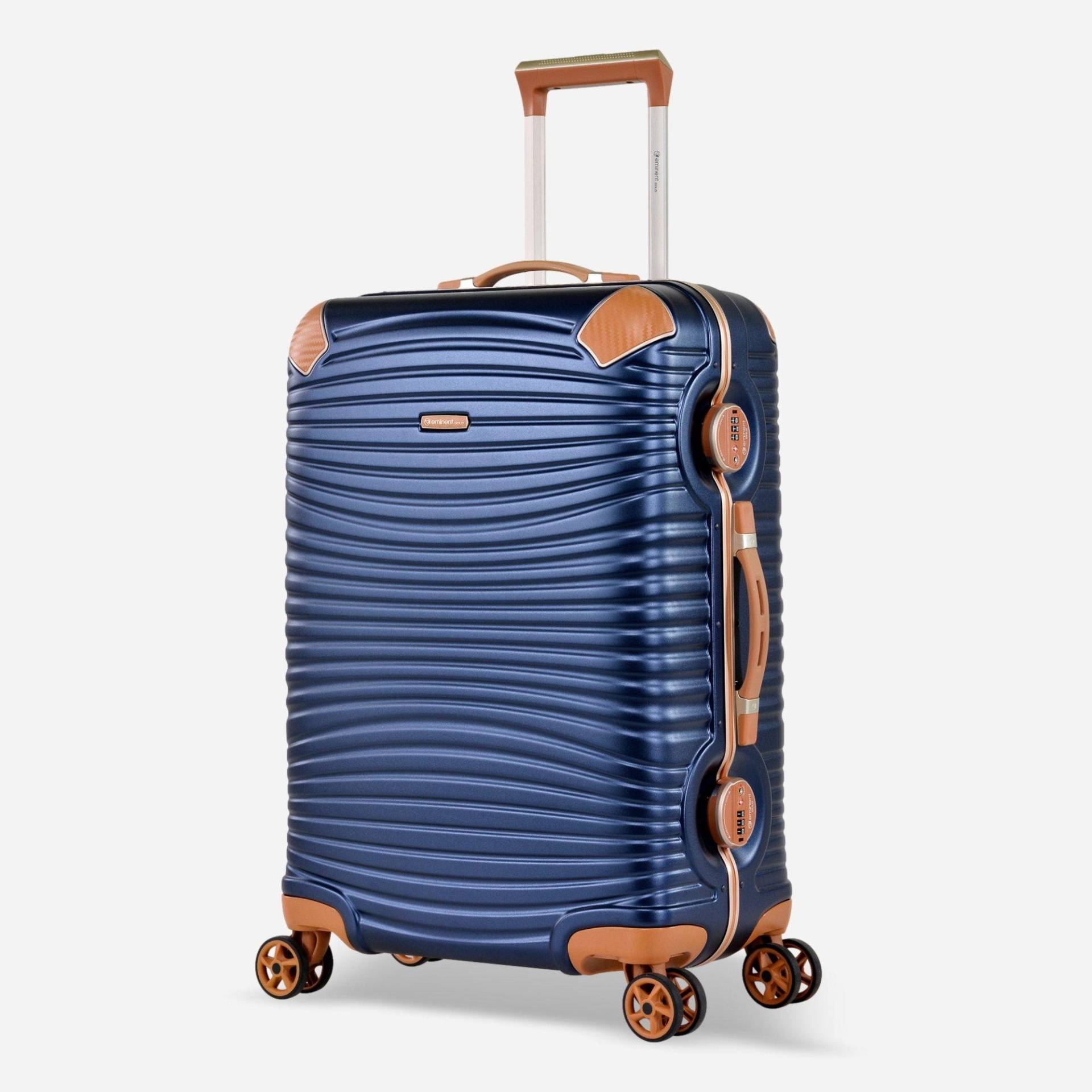 Jetstream Mittelgroßer Koffer 4 Rollen Damen Blau 65 CM von Eminent Gold