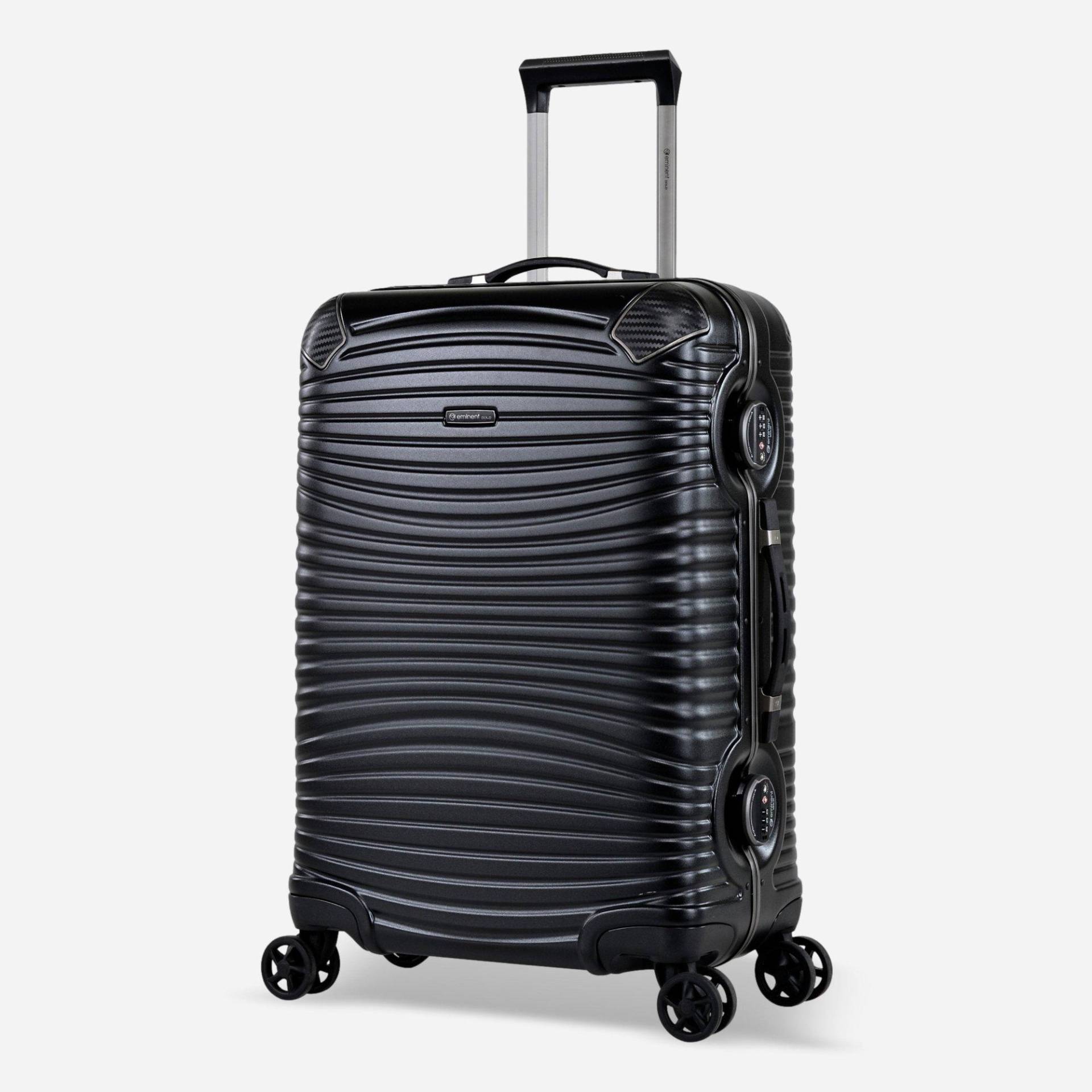 Jetstream Mittelgroßer Koffer 4 Rollen Damen Schwarz 65 CM von Eminent Gold