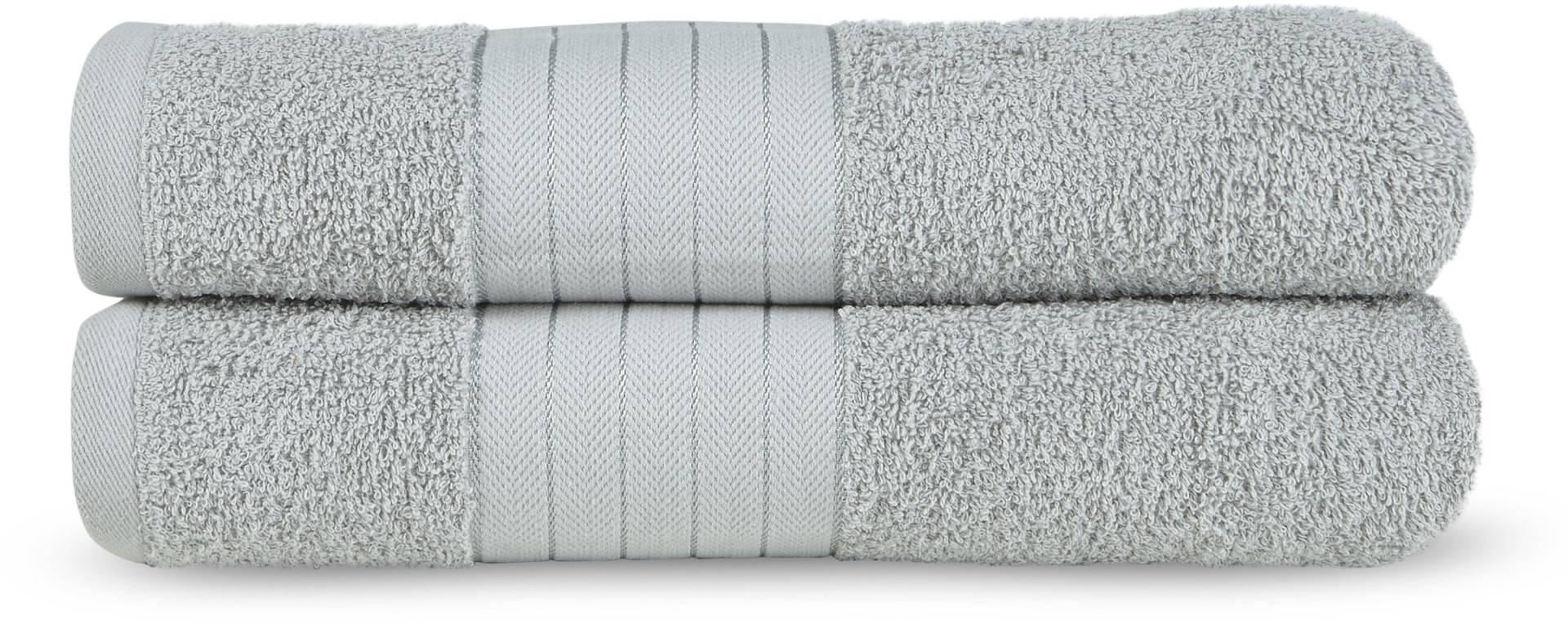Emotion Badetücher »Uni«, (2 St., 2er Set Badetücher 70 x 140 cm), Baumwolle,Walkfrottee, Bordüre, 500 GSM, Einfarbig, ohne Aufhängung Emotion Badetücher »Uni«, (2 St., 2er Set Badetücher 70 x 140 cm), Baumwolle,Walkfrottee, Bordüre, 500 GSM, Einfarbig, ohne Aufhängung von Emotion
