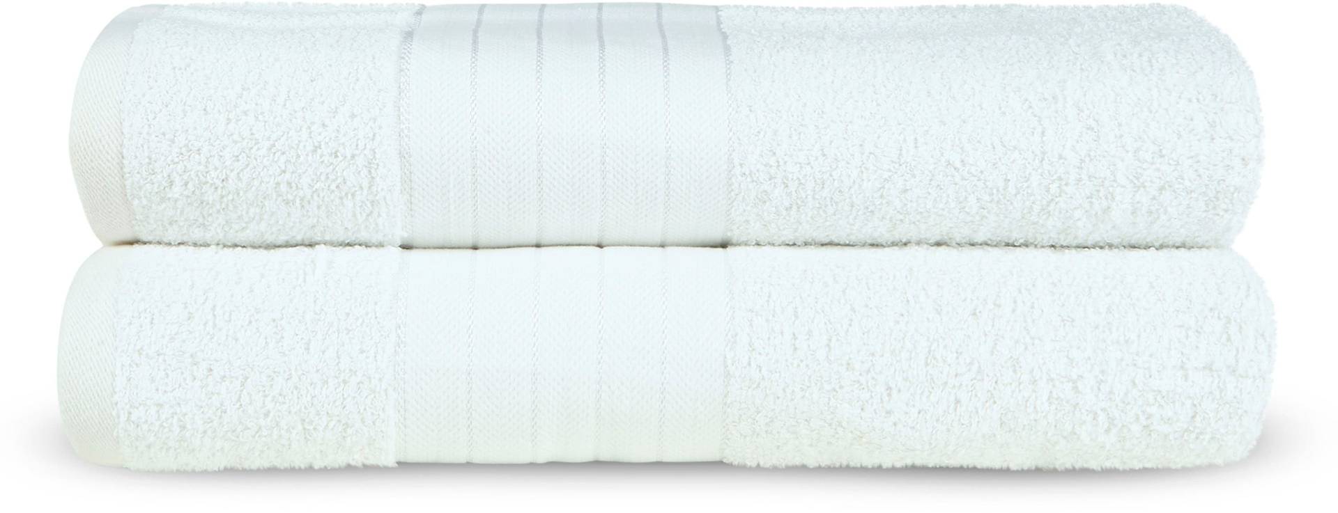 Emotion Badetücher »Uni«, (2 St., 2er Set Badetücher 70 x 140 cm), Baumwolle,Walkfrottee, Bordüre, 500 GSM, Einfarbig, ohne Aufhängung Emotion Badetücher »Uni«, (2 St., 2er Set Badetücher 70 x 140 cm), Baumwolle,Walkfrottee, Bordüre, 500 GSM, Einfarbig, ohne Aufhängung von Emotion