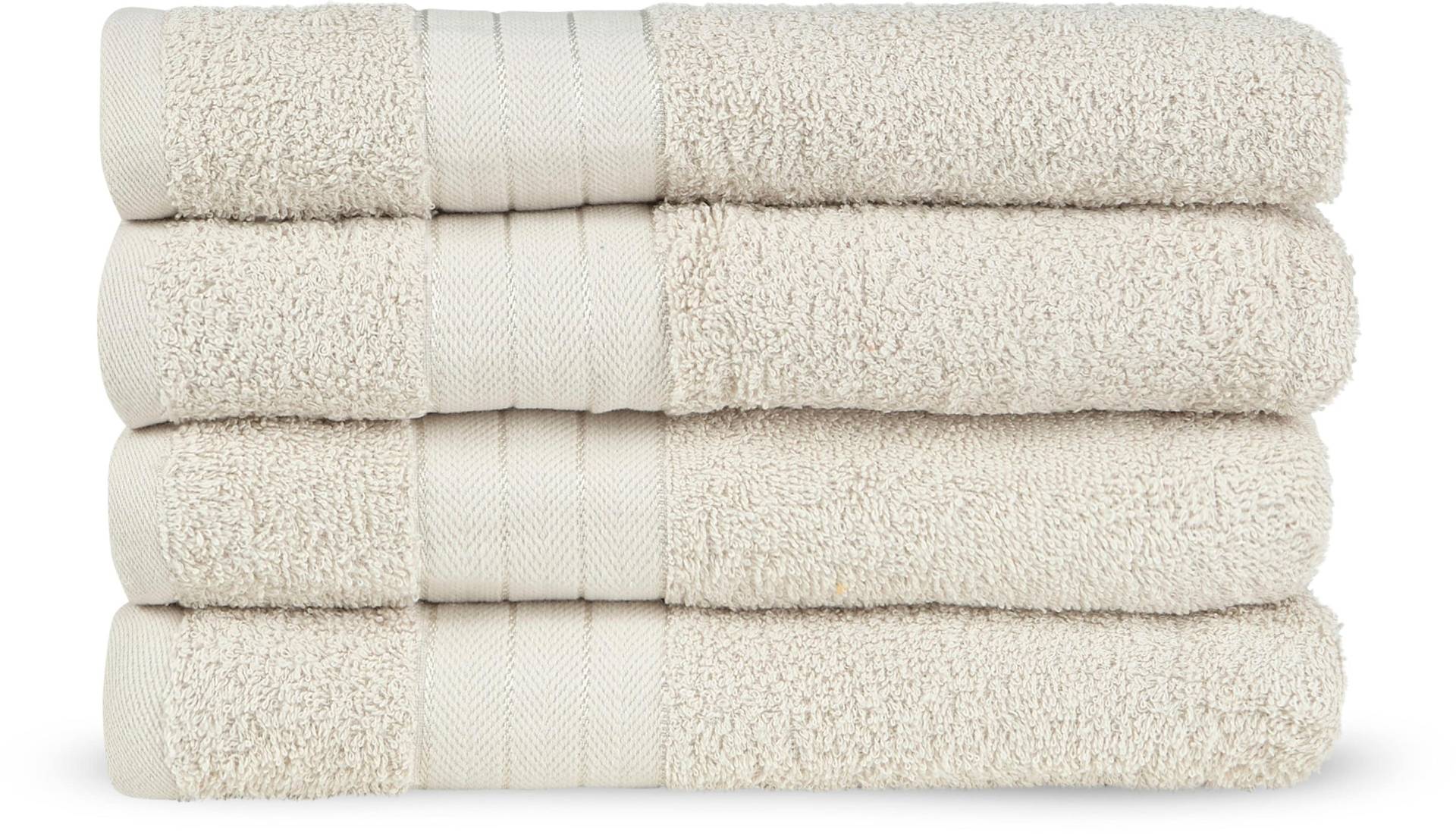 Emotion Handtücher »Uni«, (4 St., 4er Set Handtücher 50 x 100 cm), Baumwolle, Walkfrottee, Bordüre, 500 GSM, Einfarbig, ohne Aufhängung Emotion Handtücher »Uni«, (4 St., 4er Set Handtücher 50 x 100 cm), Baumwolle, Walkfrottee, Bordüre, 500 GSM, Einfarbig, ohne Aufhängung von Emotion