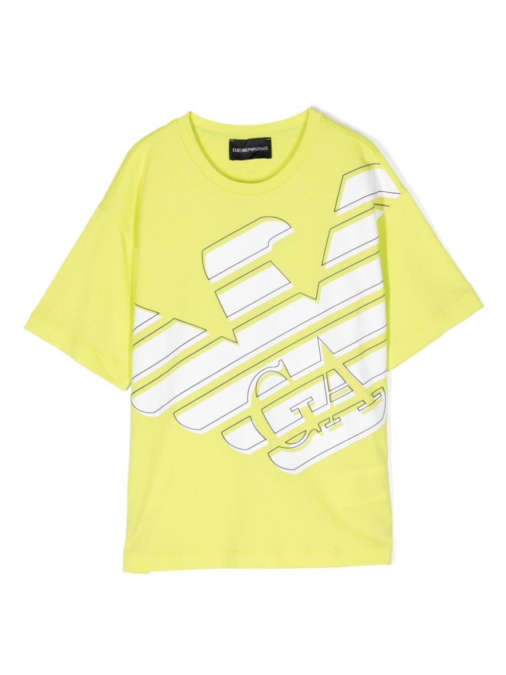 Emporio Armani Kids Eagle-print cotton T-shirt - Green von Emporio Armani Kids