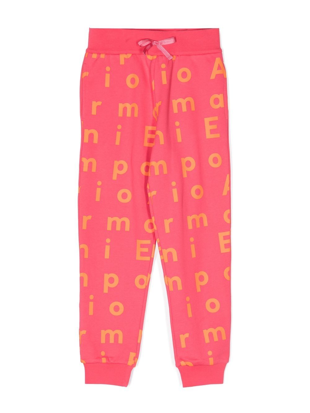 Emporio Armani Kids all-over logo tracksuit trousers - Pink von Emporio Armani Kids