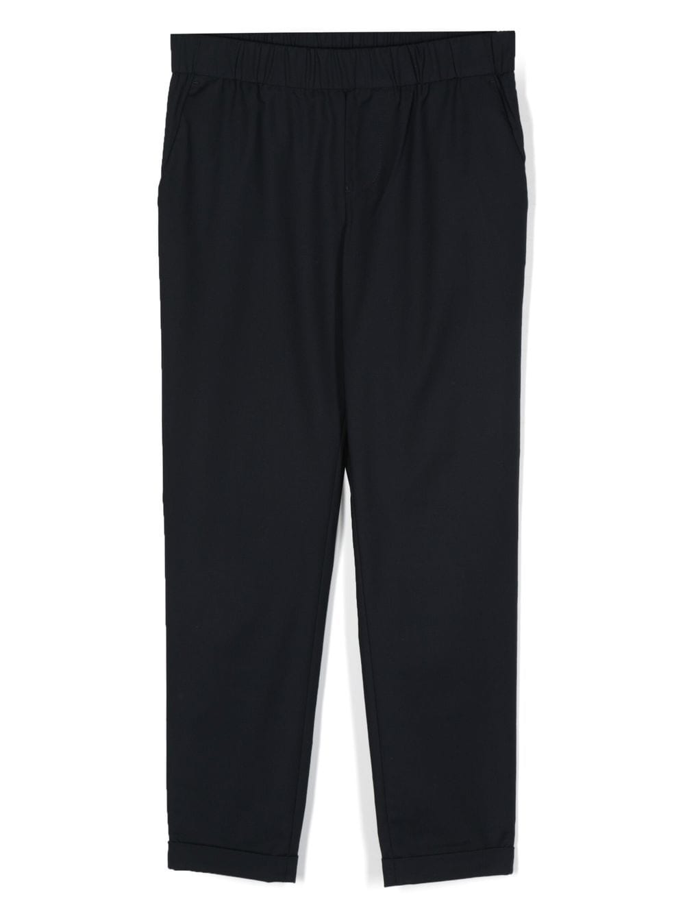 Emporio Armani Kids elasticated-waist straight-leg trousers - Blue von Emporio Armani Kids