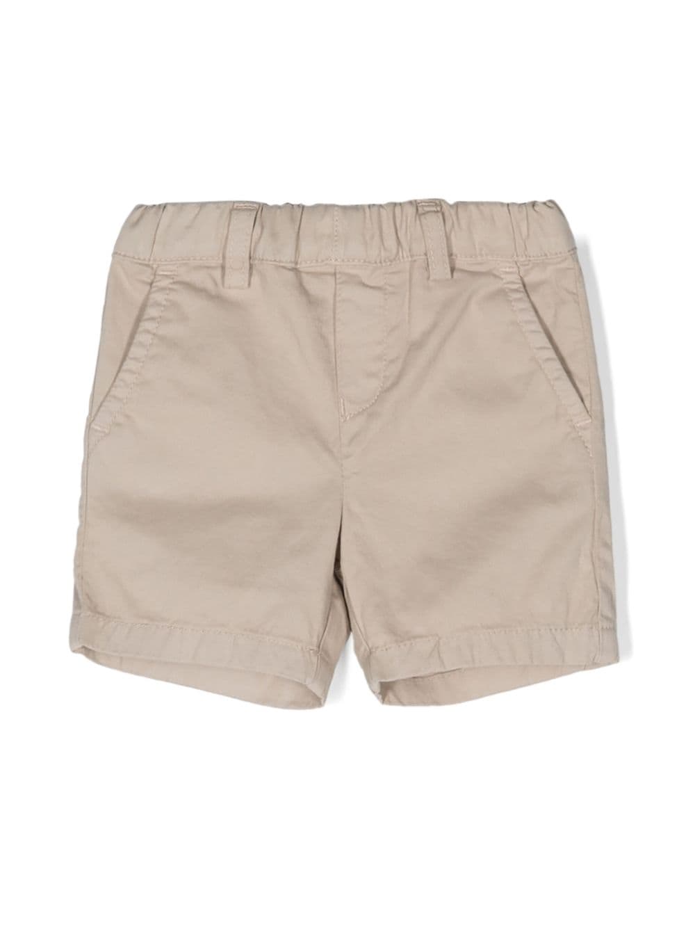 Emporio Armani Kids elasticated-waistband cotton shorts - Neutrals von Emporio Armani Kids