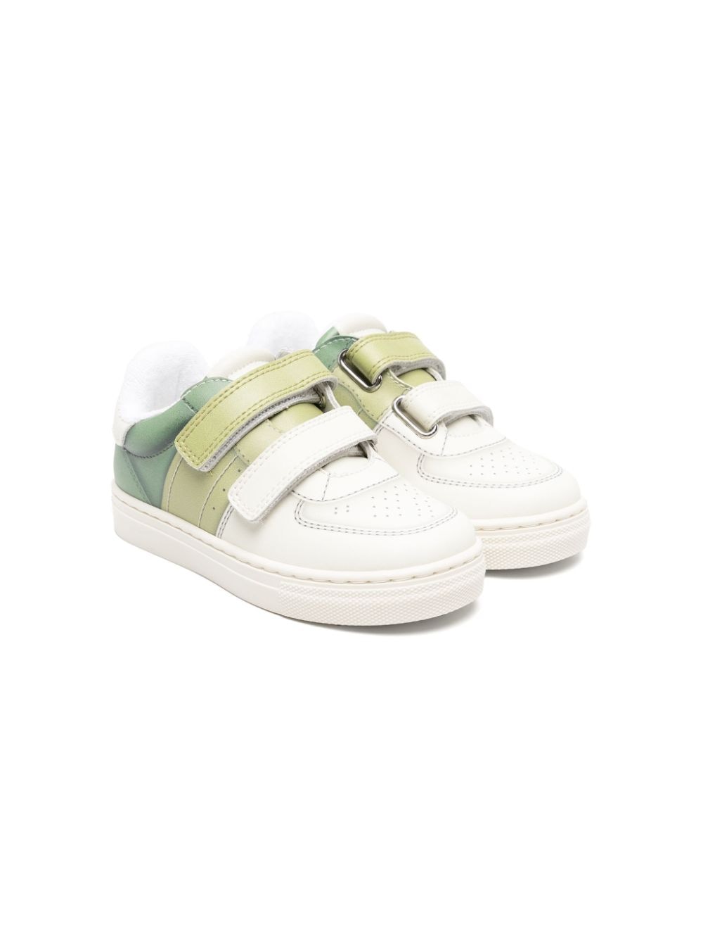 Emporio Armani Kids gradient touch-strap sneakers - White von Emporio Armani Kids