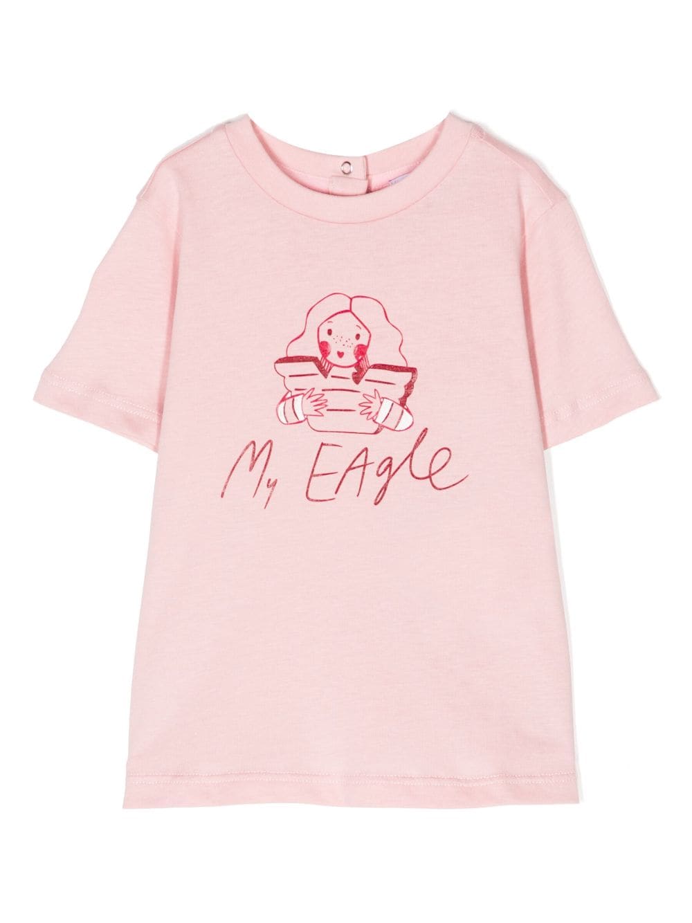 Emporio Armani Kids graphic-print cotton T-shirt - Pink von Emporio Armani Kids